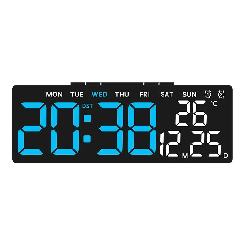 Digital Led Alarm Clock Temperature Date and Week Display Table Clock Night Mode Brightness Adjustable Electronic Alarm Clocks