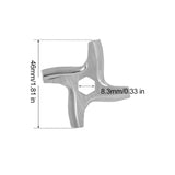 Meat Grinder Pinion Mixer Spare Parts Meat Grinder Knife Stainless Steel Grille for Food Grinder Accessories Kitchen Tool