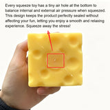 Squishy Cheese Cube Squeeze Toys Soft Butter Cheese Fidget Toy Slow Rebound Push Stress Relief Sensory Toy Christmas Present
