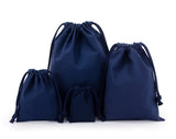Cotton Drawstring Storage Bag White Canvas Bags for Candy Gift Package Pouch Reusable Home Sundries Organize Dustproof Sacks
