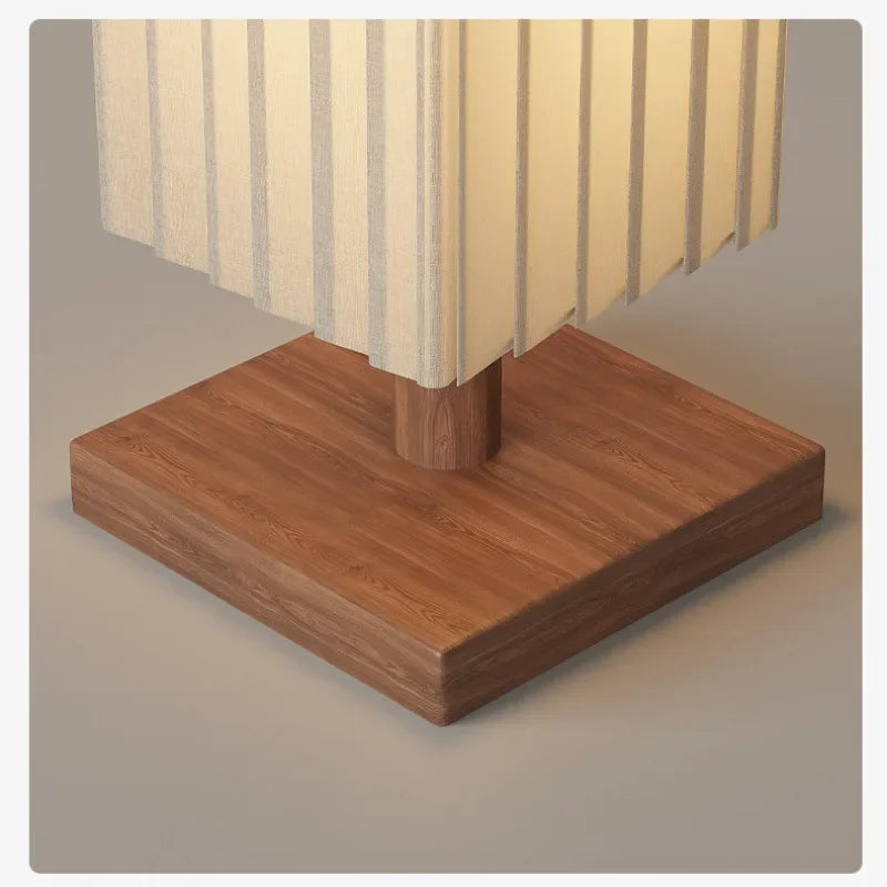 Modern Fabric Led Floor Lights for Living Room Sofa Side Decorative Wood Standing Lamps Light Bedroom Bedside Light Home Decor