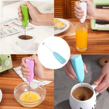 Electric Egg Beater Milk Frother For Coffee Household Kitchen Mini Stainless Steel Coffee Milk Tea Blender