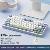 AULA F75 2.4G Wireless/Bluetooth/Wired Gaming Mechanical Keyboard RGB Customized 75% Layout OEM Profile Gasket PC Game Keyboard