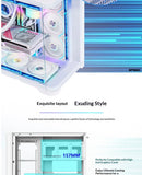 WJCOOLMAN Sky Ceiling PLUS ATX curved glass sea-view room computer case Supports 360-degree water cooling