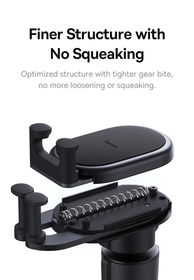 Baseus Car Phone Holder for iPhone Xiaomi Samsung Car Phone Stand Car Mount with Hook Clip Auto Locking Easy Install