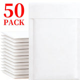 50-10Pack Kraft Bubble Mailers Self-Sealing Storage Paper Envelopes Waterproof Cushioned Padded Foam Shipping Bags for Packaging