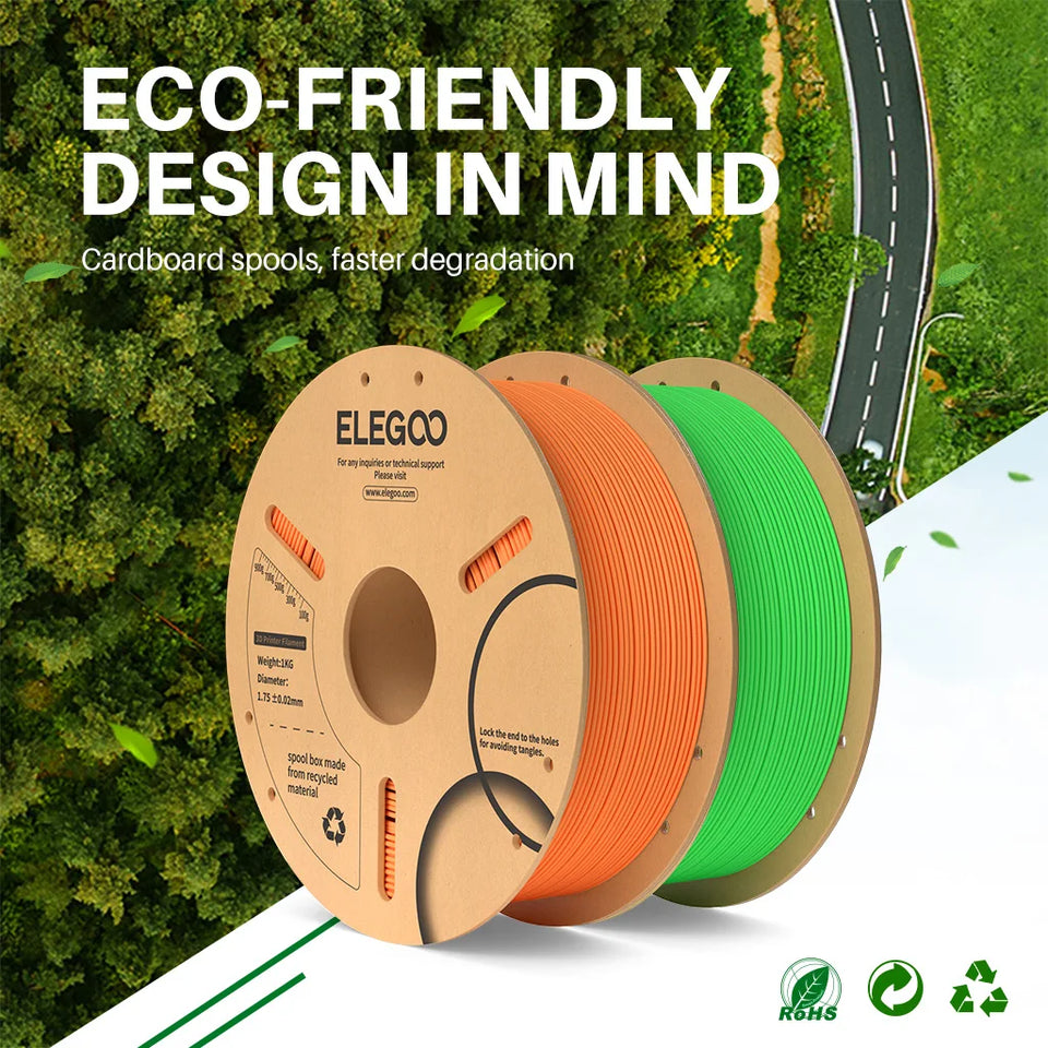 ELEGOO PLA Filament 10KG 1.75mm Plastic 3D PLA for 3D Printer Filament for FDM 3D Printer Elegoo