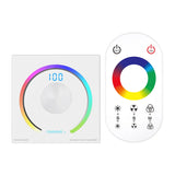 LED Light Strip Wallmount Glass Pannel Touch EU AU Controller Dimmer CCT RGB 12V 24V 6A/CH Home Commercial 0-100% Smooth Dimming