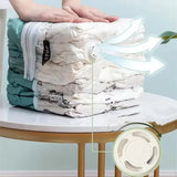 No Need Pump Vacuum Large Plastic Storage Bags Storing Clothes Blankets Reusable Compression Empty Bag Travel Accessories