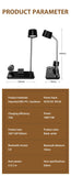 Multifunction LED Desk Lamp Wireless Charger Pad Stand Clock Bluetooth Speaker Night Light USB Port Night Lighting