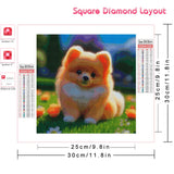 Huacan New Arrivals Diamond Painting Animal Dog Diy Full 5d Mosaic Flower Rhinestone Pictures at Home Decor Craft Kit