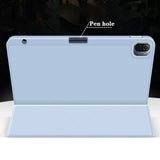 Coque For Xiaomi Pad 7 Case with Pen Holder PU Leather Soft Back Trifold Stand Cover For Xiaomi Pad 7 Pro Mi Pad 7 Case 11.2''