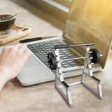 Creative Barbell Rack Pen Holder With Barbells And Weights Desk Pen Organizer Mini Squat Rack Ornaments Stationery Storage Rack