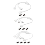 RGB Splitter Extension Cable Cord Household Electricity 4 Pin Female Connector Accessories for 3528 5050 LED Strip