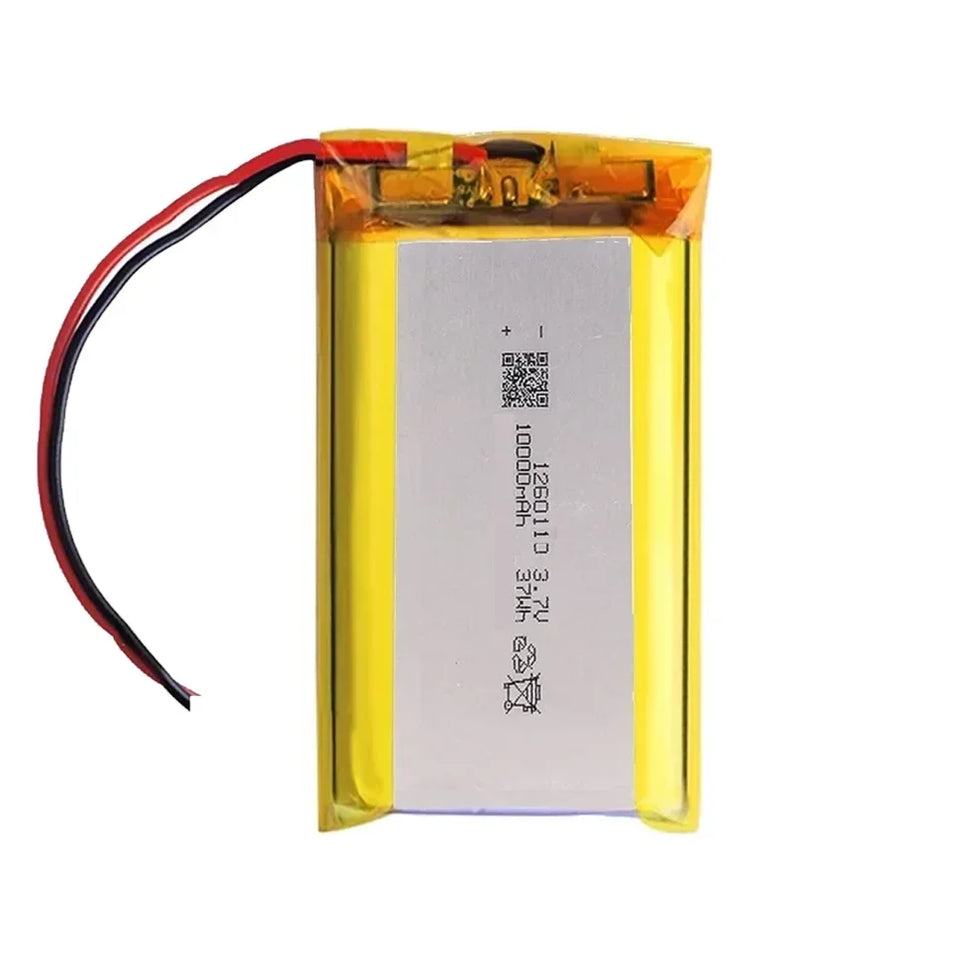 High Qulity 3.7V 10000mAh 1260110 Rechargeable Polymer Batteries Lipo Li-Po For Toy Power Bank GPS Laptop Camping Lights Diy