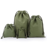 Cotton Drawstring Storage Bag White Canvas Bags for Candy Gift Package Pouch Reusable Home Sundries Organize Dustproof Sacks