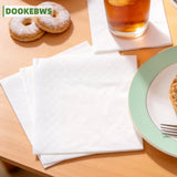 600 and 300 Pieces of White Napkins, 9× 9inch Double-Layer Disposable Dining Napkins, Foldable to 4.5× 4.5inch , Soft and Absorbent, Suitable for Home, Restaurant, Wedding, Party, and Commercial Use