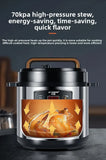 ‌13L Commercial Heavy Duty Pressure Cooker,Restaurant Grade Electric Steamer,Breakfast Buffet Auto Keep Warm Function