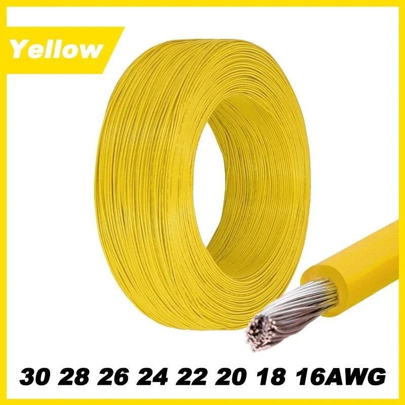 2~50m Electronic Wire UL1007 30 28 26 24 22 20 18 16AWG 300V LED Lamp Lighting Connect Line PVC Insulated Tinned Copper Cable