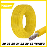 2~50m Electronic Wire UL1007 30 28 26 24 22 20 18 16AWG 300V LED Lamp Lighting Connect Line PVC Insulated Tinned Copper Cable