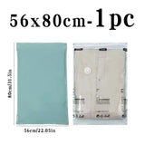 No Need Pump Vacuum Large Plastic Storage Bags Storing Clothes Blankets Reusable Compression Empty Bag Travel Accessories