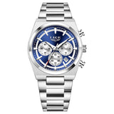 LIGE Top Luxury Man Quartz Watch Waterproof Luminous Date Chronograph Watches For Men Stainless Steel Fashion Men's Watch Reloj