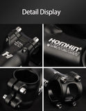 Homehin Adjustable Bicycle Handlebar Stem Ultralight 7/17 Degrees Bike Stems 31.8*45-120mm Positive Negative Vertical Handle