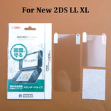 JCD For New 2DS 3DS XL LL Clear Split Shell Transparent Protective Cover Case Screen Film LCD Screen Protector
