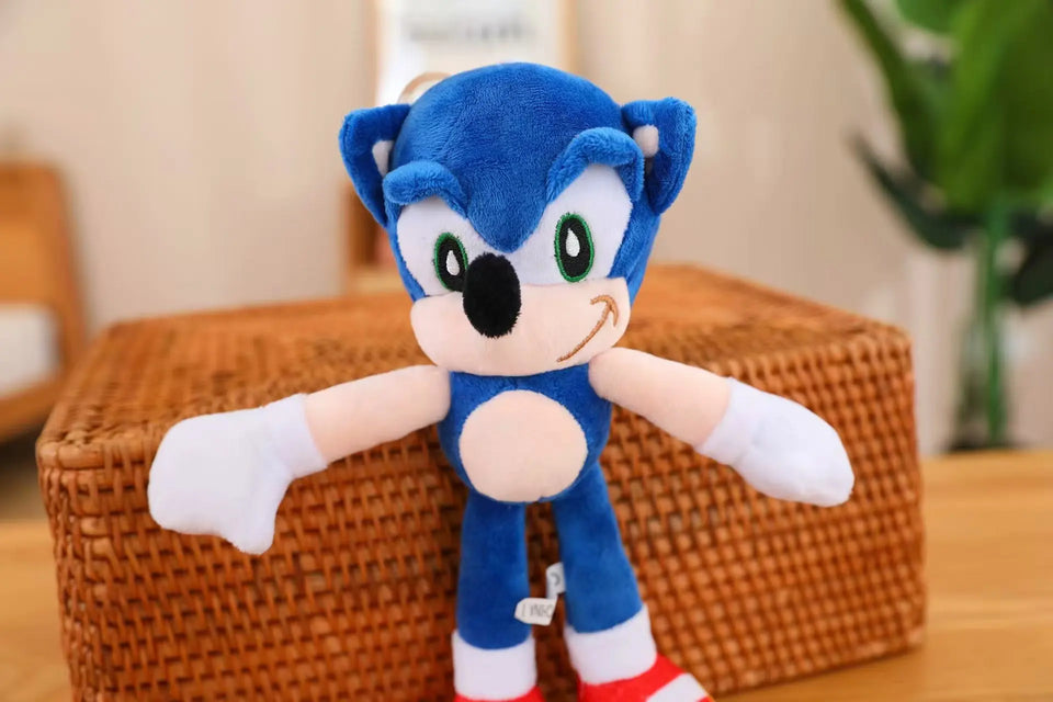 New Supersonic Mouse Tail Shadow Cartoon Soft Plush Toy Super Sonic Talsnak Hedgehog Amy Game Doll Decoration Toy Boys and Girls
