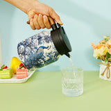 Vintage Floral Tea Thermos Stainless Steel Tea Kettle Drip-Proof Tea Pot With Tea Infuser Mini Thermo Coffee Pot Home Teaware