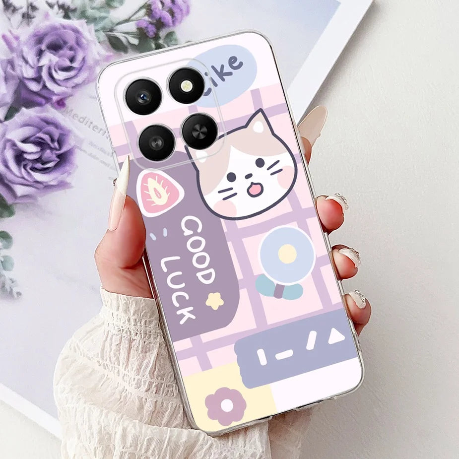 For Honor 400 Smart 5G Case LGN-NX1 Cute Cartoon Painted Cover Soft Slim Phone Case For Honor X7d HonorX7d Honor400 Smart Fundas