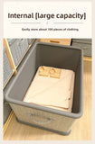 Clothes Storage Box Household Large-capacity Wardrobe Snacks Toys Layered Finishing Artifact Folding Storage Box Basket with Lid