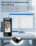 AI-Powered Biometric Fingerprint and Face Recognition 4.3in Turnstile Card Reader for Time Attendance and Access Control