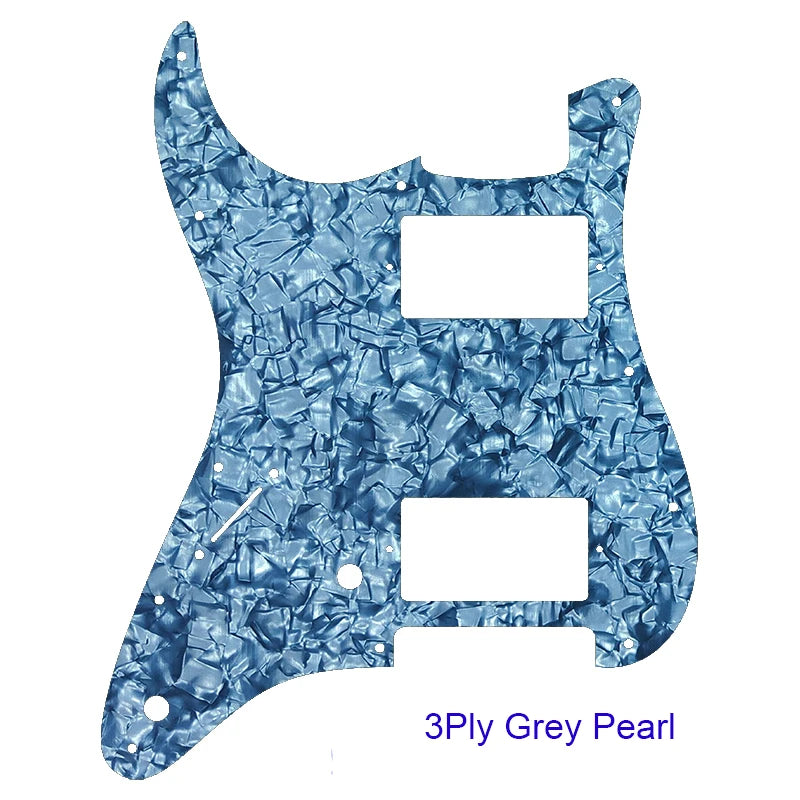 Guitar Pickguard - For FD Strat Left Handed 11 Screw Holes HH PAF Humbucker Scratch Plate 2 Control Holes Various Color Choice