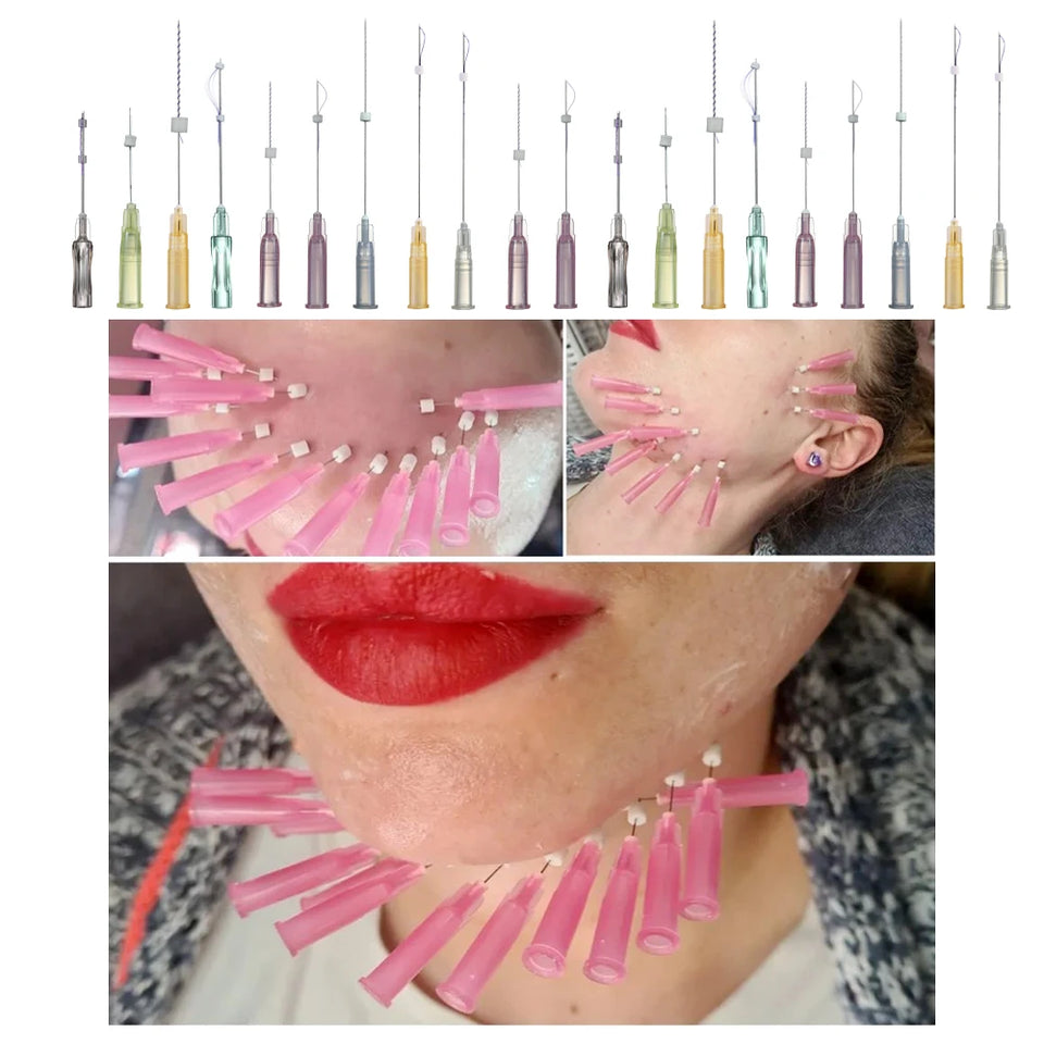 10/20 Pcs Pack Mono Screw Cog PDO Threads 29g 30g 19g 18g 21g Practice Veterinary Human Face Lift Threads PDO