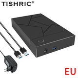 TISHRIC HDD Case 3.5 2.5 SATA to USB 3.0 Adapter External Hard Drive Disk Enclosure for 3.5 SSD Disk 450Mb/s 18TB HDD Box Case