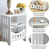 Small Bedside Table Sofa Side Table Living Room Cabinet Side End Coffee Tea Table Nightstand Storage Shelf Bedroom Furniture