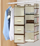 Non-woven Closet Wardrobe Cabinet Organizer Hanging Pocket Drawer Clothes Storage Clothing Home Organization Hanging Storage Bag