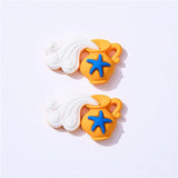 10Pcs Colorful Ocean Animals Resin Crab Fish Float Bottle Beach Slipper Surfboard Flatback Scrapbook Craft DIY Figurine Decor