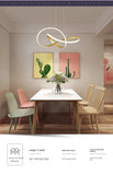 Personalized and Creative Clover Restaurant Pendant Light Nordic Modern and Minimalist Restaurant Hotel Art Bar LEDCeiling Light