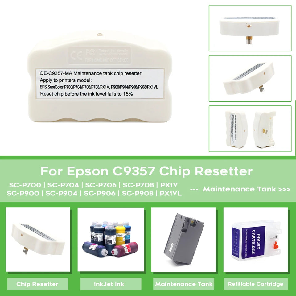 P700 P900 C9357 Maintenance Chip Resetter For Epson SureColor SC-P700 SC-P900 Printers