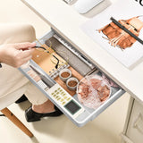 Under Desk Drawer Self-Adhesive Stationery Storage Box Multifunctional Hidden Under Desk Organizer for Home Kitchen Office Table