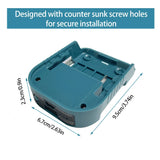 1pc For Makita 18V With USB With Type-C Battery Holder For Makita 18V Battery BL1840 BL1850 BL1860 Charger Adapter Fast Charging