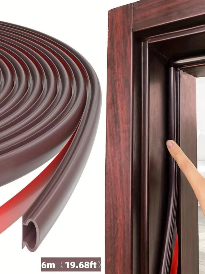 Rubber Sealing Strips for Doors and Windows, Waterproof Self-Adhesive Soundproof Strips, Rubber Door Sealing Strips, Easy to Cut