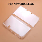 JCD For New 2DS 3DS XL LL Clear Split Shell Transparent Protective Cover Case Screen Film LCD Screen Protector