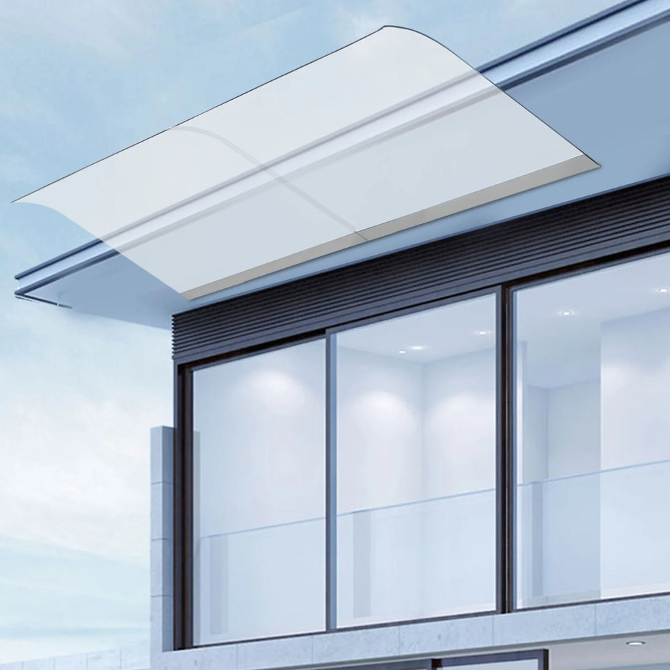 Clear Rain Shelter Cover,PET Rust-Resistant Window Wall Mounted Awning Front Door Canopy,for Entrances,Bike,Gazebos,Balcony