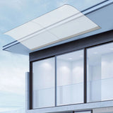 Clear Rain Shelter Cover,PET Rust-Resistant Window Wall Mounted Awning Front Door Canopy,for Entrances,Bike,Gazebos,Balcony