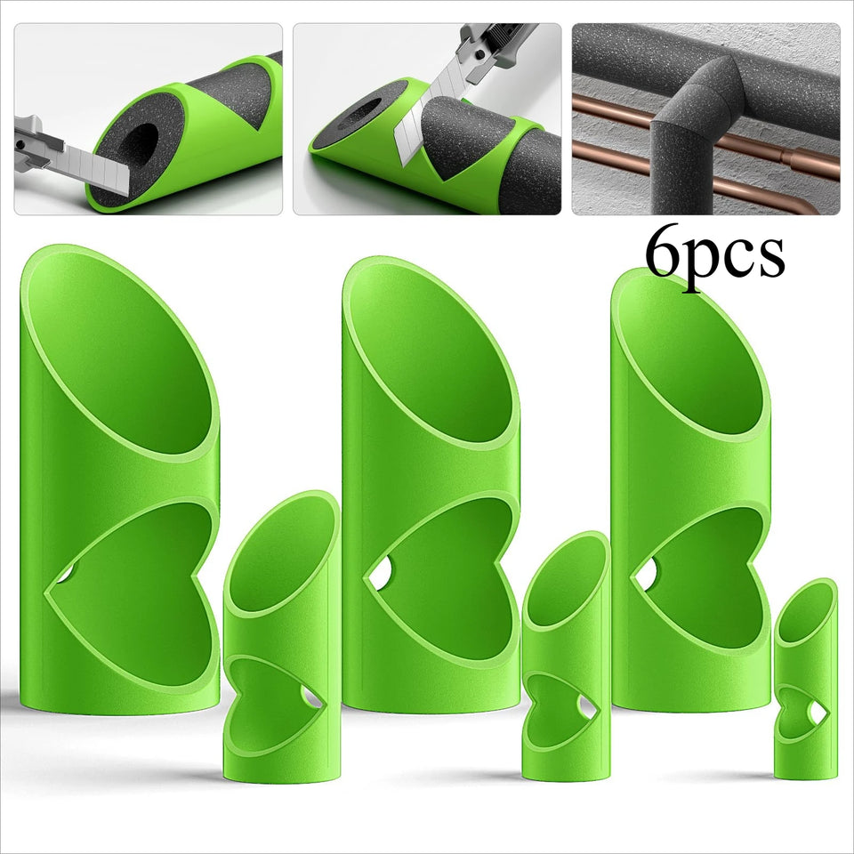 6PCS Foam Pipe Insulation Cutter Tool Cutting Guide Clip for Homes Industries Commercial Places Versatile Fixture