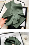 Fashion Design 100% Real Silk Skinny Scarves Handle Bag Ribbons Foulard Tie Hair Band Neckerchief Print Headbands For Women