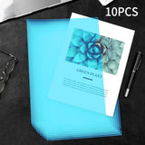 10 to 30 PCS A4 File Folder Desk Organizer Stationery Clear Folder for Documents Office school supplies
